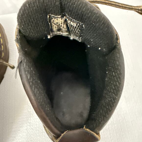 Dr Martens Boots Vintage Womens Size 6 US Made in England 4 UK Brown Y2K Grunge - Picture 10 of 15